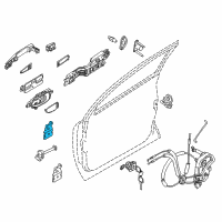 OEM 2015 Nissan 370Z Hinge Assy-Front Door Diagram - 80401-1EA0A