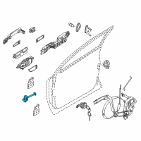 OEM 2013 Nissan Murano Link-Door Stopper Diagram - 80430-1GR0A