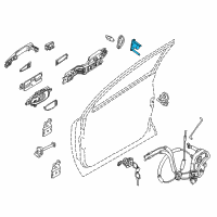 OEM 2011 Nissan Murano Female-Dovetaol, RH Diagram - 80524-1GR0A