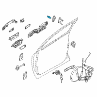 OEM Nissan Murano Male-DOVETAIL, RH Diagram - 80520-1GR0A