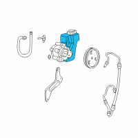 OEM 2002 Jeep Grand Cherokee Reservoir-Power Steering Pump Diagram - 5016184AA