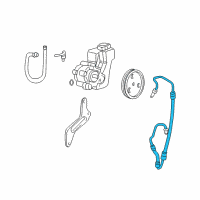 OEM 1999 Jeep Grand Cherokee Line-Power Steering Pressure Diagram - 52088452AF