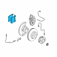 OEM 2012 BMW X5 Disc Brake Pad Set Diagram - 34-11-6-799-964