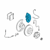 OEM 2010 BMW X6 Brake Caliper Left Diagram - 34-11-6-789-341