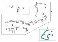 OEM Chevrolet Express 3500 Cooler Pipe Diagram - 84906731