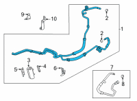 OEM Chevrolet Express 3500 Hose & Tube Assembly Diagram - 84906730