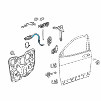 OEM 2018 Jeep Cherokee Cable-Inside Handle To Latch Diagram - 68227237AB