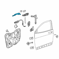 OEM 2017 Jeep Cherokee Handle-Exterior Door Diagram - 1SZ26JRPAG