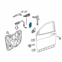 OEM Jeep Compass Front Door Latch Right Diagram - 68164358AB