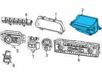 OEM Jeep Grand Cherokee L HEADS UP DISPLAY Diagram - 68379061AB