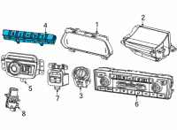 OEM Jeep Grand Cherokee L INSTRUMENT PANEL Diagram - 68478097AD