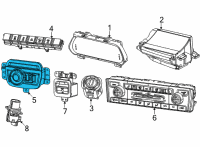 OEM 2021 Jeep Grand Cherokee L HEADLAMP Diagram - 68365329AB