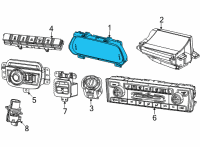 OEM 2021 Jeep Grand Cherokee L CLUSTER-INSTRUMENT PANEL Diagram - 68381139AO