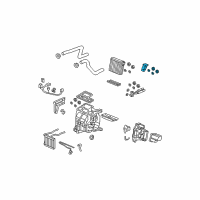 OEM 2008 Honda Fit Valve Assembly, Expansion Diagram - 80221-SAA-013