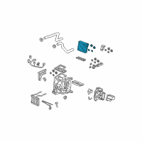 OEM Honda Fit Evaporator Sub-Assembly Diagram - 80213-SAA-G01