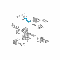 OEM Honda Fit Hose, Water Inlet Diagram - 79721-SLN-A00