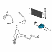 OEM 2022 Chevrolet Trax Compressor Diagram - 42623328