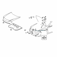 OEM 2011 Lexus ES350 Cable Assy, Hood Lock Control Diagram - 53630-33150