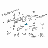 OEM Toyota Tacoma Cup Holder Diagram - 55620-04010