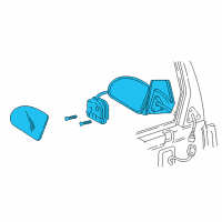 OEM Pontiac Mirror Assembly Diagram - 15935752