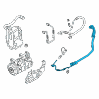 OEM BMW X3 REFRIGERANT LINE, DUAL LINE Diagram - 64-50-8-053-487