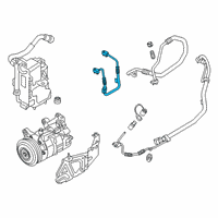 OEM BMW X3 PRESSURE HOSE ASSY COMPRESSO Diagram - 64-50-8-053-489