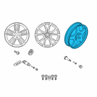 OEM 2022 BMW Z4 Emergency Wheel, Light Alloy Diagram - 36-11-6-885-157