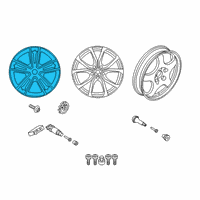 OEM 2022 BMW Z4 Disc Wheel Light Alloy Jet B Diagram - 36-11-8-089-877