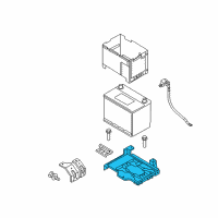 OEM Hyundai Tray Assembly-Battery Diagram - 37150-2P000