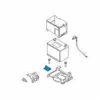 OEM 2011 Kia Optima Bracket-Battery Mounting Diagram - 371601M000