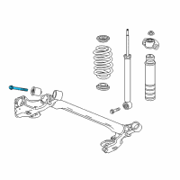 OEM 2014 Chevrolet Spark Axle Beam Bolt Diagram - 11589361