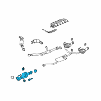 OEM Chevrolet Traverse Catalytic Converter Diagram - 23229312