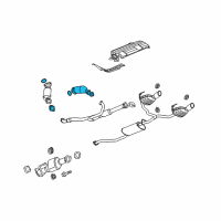 OEM 2016 GMC Acadia Converter & Pipe Diagram - 19420290