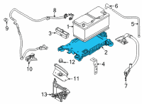 OEM 2020 BMW X2 Battery Tray Diagram - 61-21-9-387-574