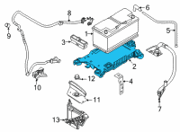 OEM 2018 BMW X2 Battery Tray Diagram - 61-21-9-387-574