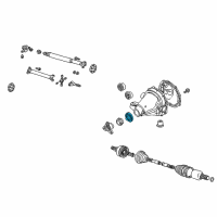 OEM Ford Explorer Sport Trac Pinion Gear Seal Diagram - BR3Z-4676-A