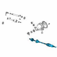 OEM 2004 Ford Thunderbird Axle Assembly Diagram - 4W4Z-4K138-AA