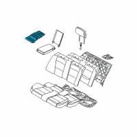 OEM 2012 BMW 335i Drink Holder Diagram - 52-20-7-157-551