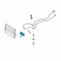 OEM 2007 BMW X3 Transmission Oil Cooler Diagram - 17-22-7-551-636