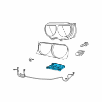 OEM 2014 Dodge Challenger Bezel-HEADLAMP Diagram - 68051527AA