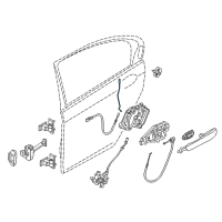 OEM BMW 750i xDrive Operating Rod, Door Rear Right Diagram - 51-22-7-337-994