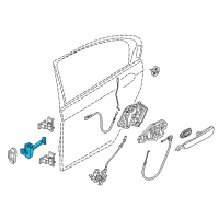 OEM BMW 750i xDrive Rear Door Brake Diagram - 51-22-7-355-745