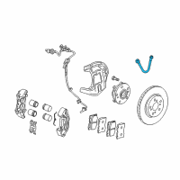 OEM Acura RL Hose Set, Front Brake Diagram - 01464-SJA-000