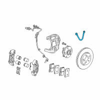 OEM 2012 Acura RL Hose Set, Front Brake Diagram - 01464-SJA-000