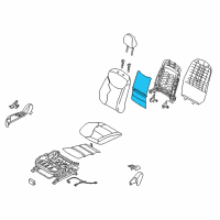 OEM 2016 Hyundai Elantra Heater-Front Seat Back Driver Diagram - 88390-3Y000