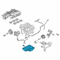 OEM Ford F-150 Oil Pan Diagram - HL3Z-6675-A