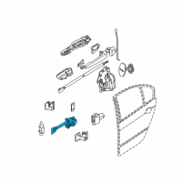 OEM BMW 325xi Rear Door Brake Diagram - 51-22-8-160-963