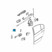 OEM BMW 325xi Hinge, Rear Door, Upper, Left Diagram - 41-52-8-240-083