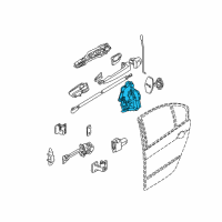 OEM 2001 BMW 325xi Motor Actuator Door Lock, Ight Diagram - 51-22-7-011-246