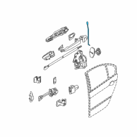 OEM 2004 BMW 330xi Left Operating Rod Diagram - 51-22-8-212-171